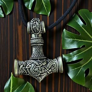 MJOLNIR Necklace Thor Viking Hammer Nordic Pendant Amulet Tor Norse Jewelry NEW